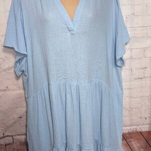 Lucky Brand Soft Cotton Blue Dress
